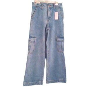 J.Galt Shanghai Size S 29 x 32 Jeans Flare Carpenter Pants Womens Mom Denim NEW